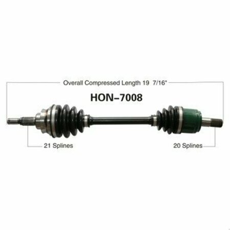 WIDE OPEN OE Replacement CV Axle for HONDA FRONT R TRX500FORE/RUB/650/680/RI HON-7008